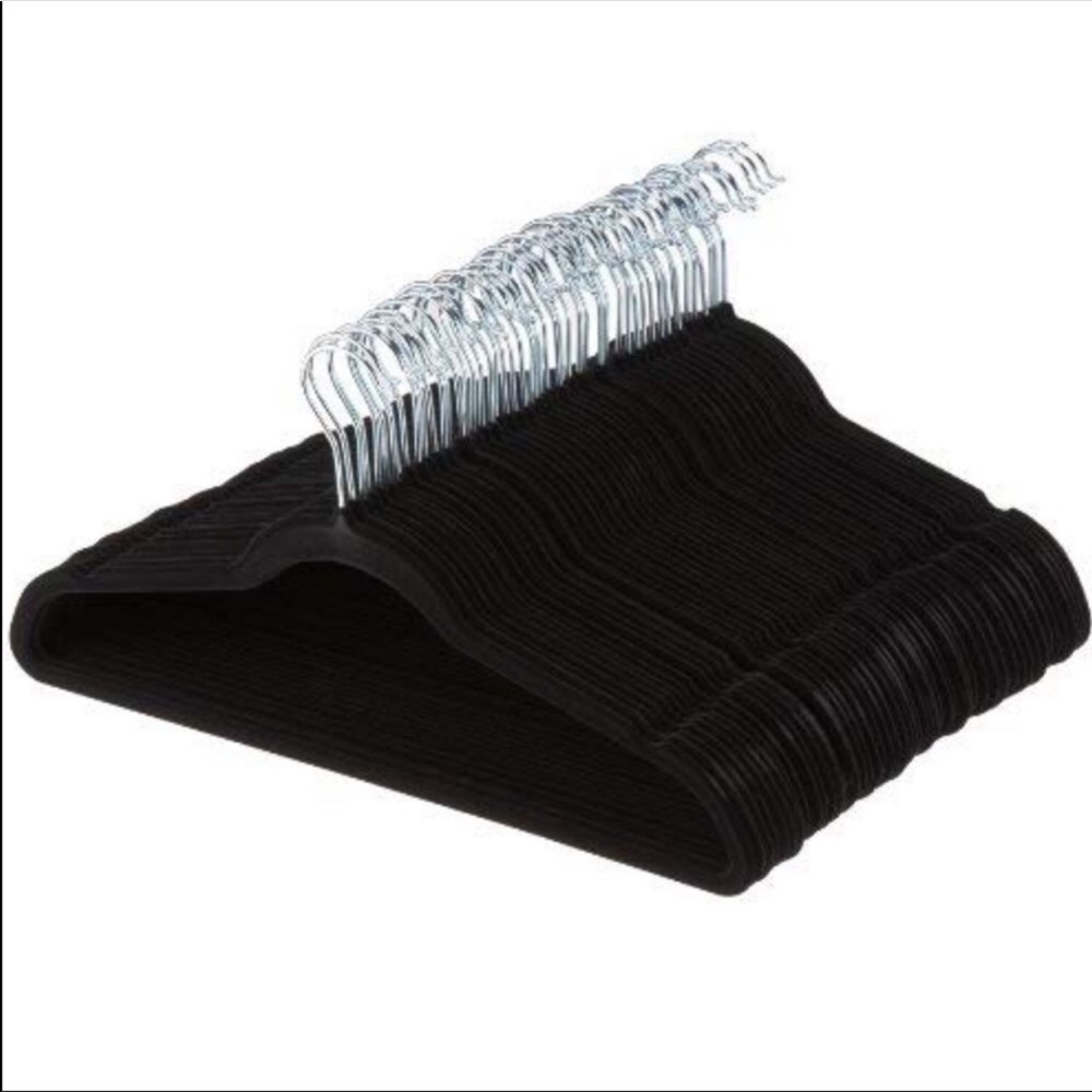 Black velvet hangers